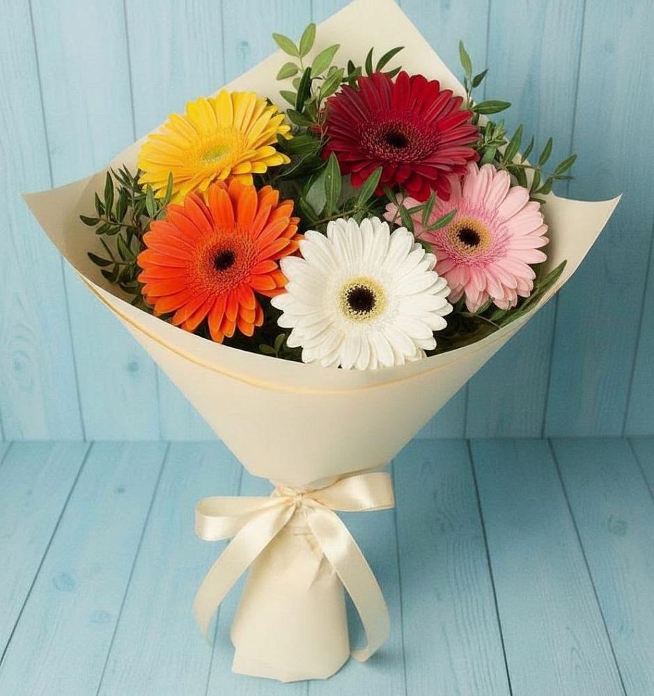 Букет цветов из: Герберы в Радченском