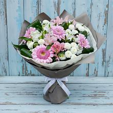 Букет цветов из:  Герберы, Альстромерии и Хризантемы #REPLACE_PRED# Радченском