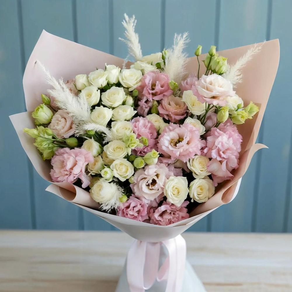 Букет цветов из: Альстромерии и Розы в Радченском