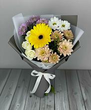 Букет цветов из:  Розы, Герберы и Хризантемы #REPLACE_PRED# Радченском