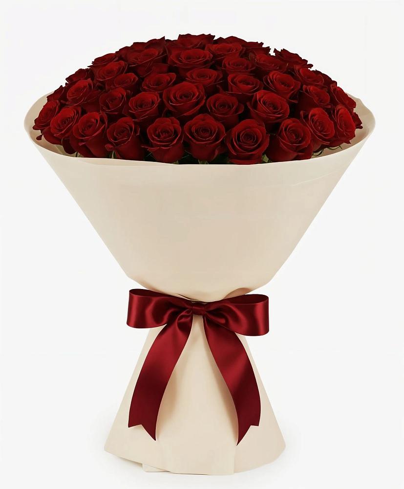 Букет 101 Бордовая роза Блэк Бакарра в Радченском