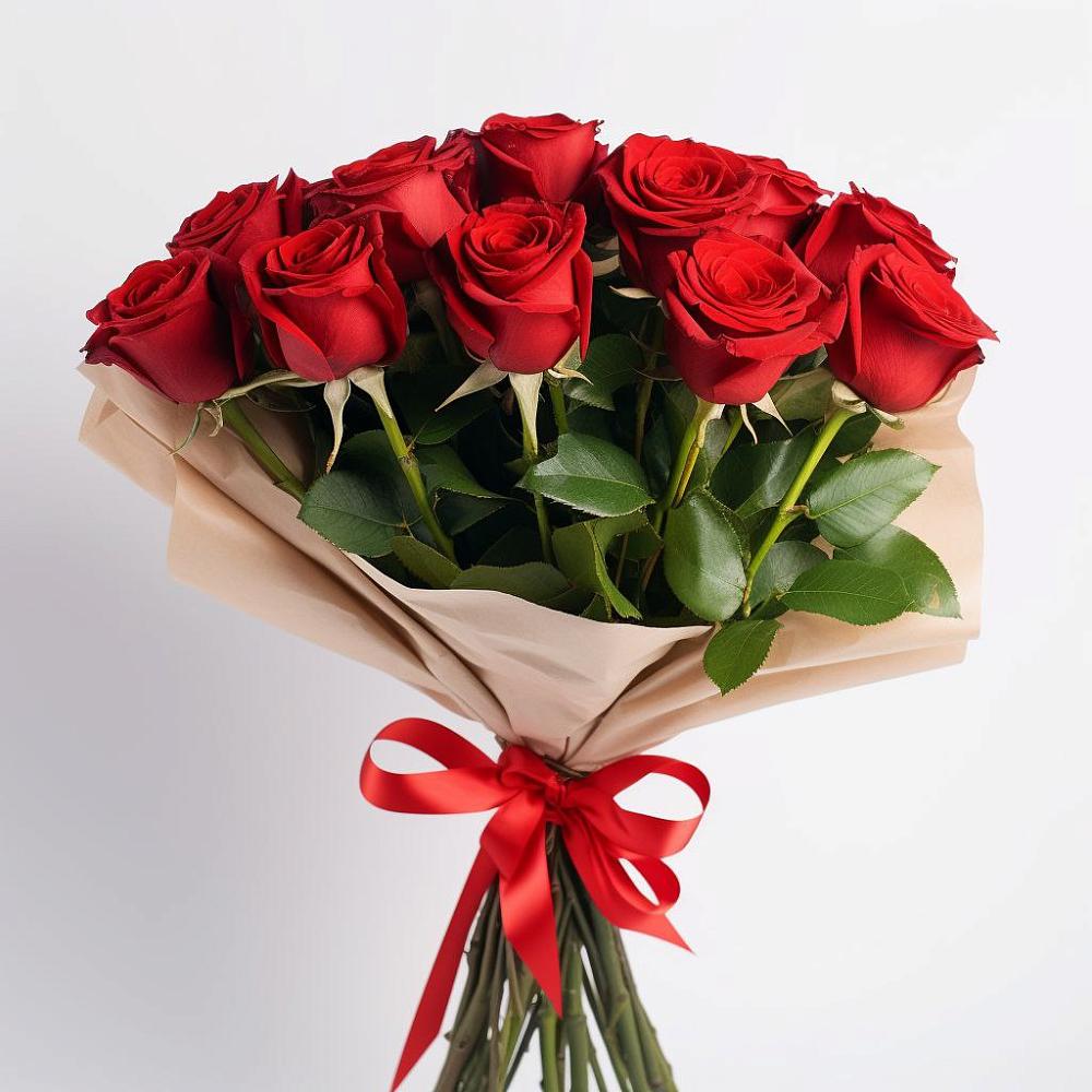 Букет 11 Красных роз Эдлесс Лав в Радченском